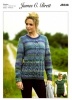 Knitting Pattern - James C Brett JB338 - Marble Chunky - Sweater & Slipover